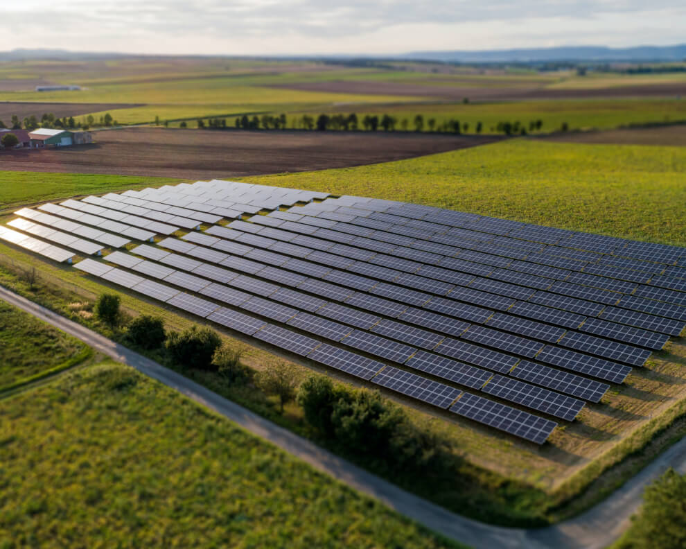 Commercial solar installation